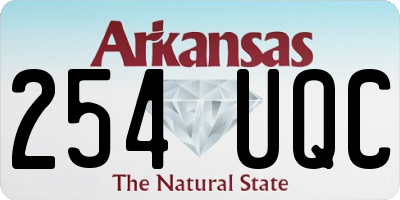 AR license plate 254UQC