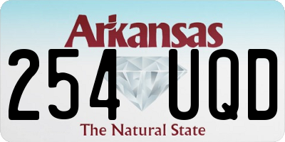 AR license plate 254UQD