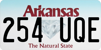 AR license plate 254UQE