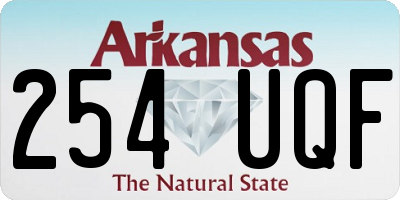 AR license plate 254UQF