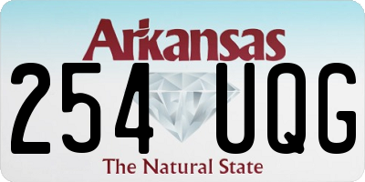 AR license plate 254UQG