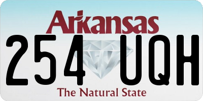 AR license plate 254UQH