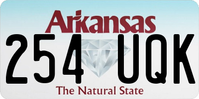 AR license plate 254UQK