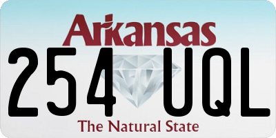 AR license plate 254UQL