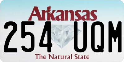 AR license plate 254UQM
