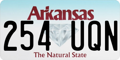 AR license plate 254UQN