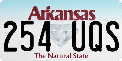 AR license plate 254UQS