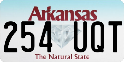 AR license plate 254UQT