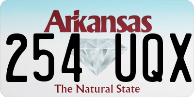 AR license plate 254UQX