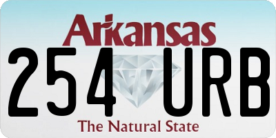 AR license plate 254URB