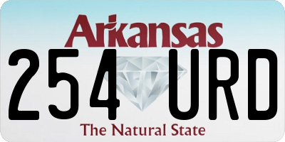 AR license plate 254URD