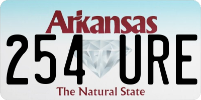AR license plate 254URE