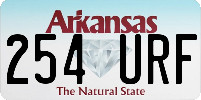 AR license plate 254URF