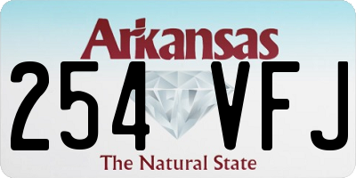 AR license plate 254VFJ
