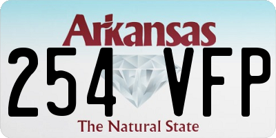 AR license plate 254VFP