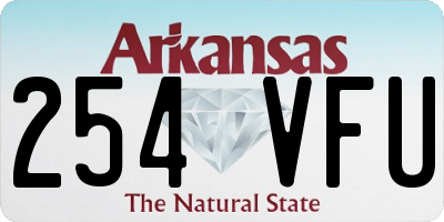 AR license plate 254VFU