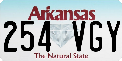 AR license plate 254VGY
