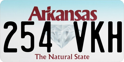 AR license plate 254VKH