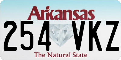 AR license plate 254VKZ