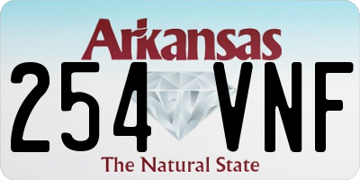 AR license plate 254VNF