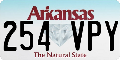 AR license plate 254VPY