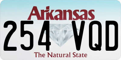 AR license plate 254VQD