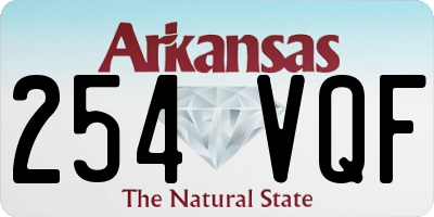 AR license plate 254VQF