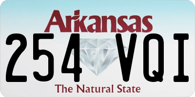 AR license plate 254VQI
