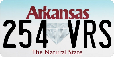 AR license plate 254VRS
