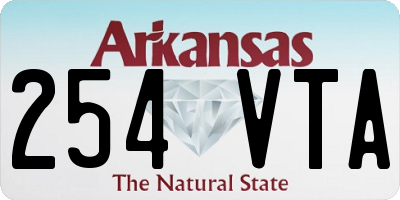 AR license plate 254VTA