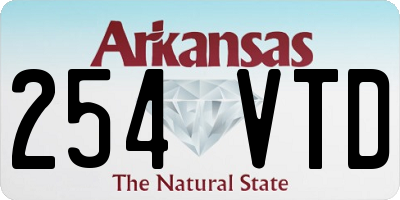 AR license plate 254VTD
