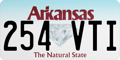 AR license plate 254VTI