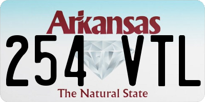 AR license plate 254VTL