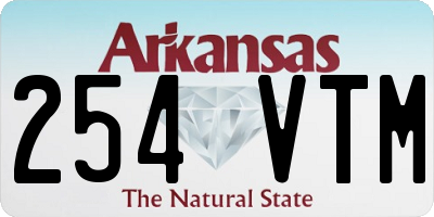 AR license plate 254VTM