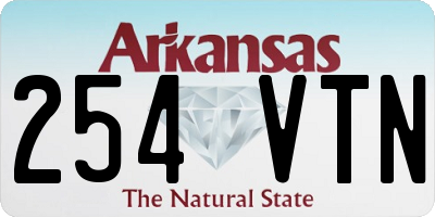 AR license plate 254VTN