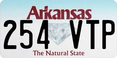 AR license plate 254VTP