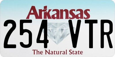 AR license plate 254VTR