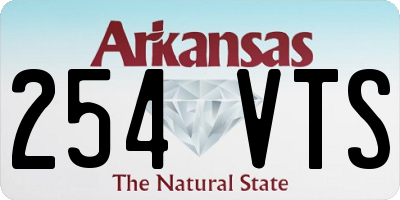 AR license plate 254VTS