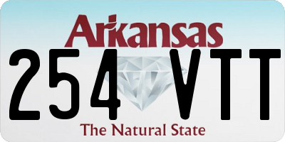 AR license plate 254VTT