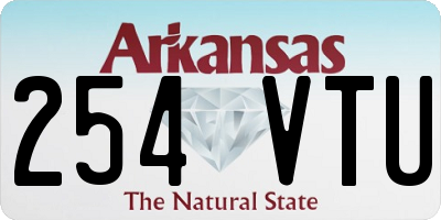 AR license plate 254VTU
