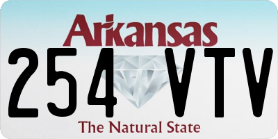 AR license plate 254VTV