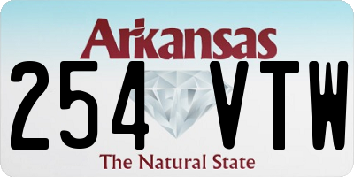AR license plate 254VTW
