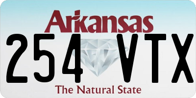 AR license plate 254VTX