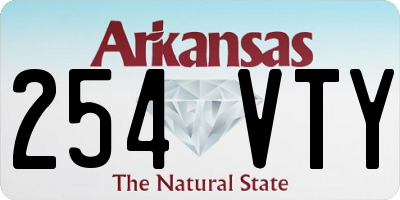 AR license plate 254VTY