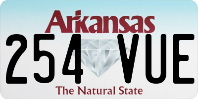 AR license plate 254VUE