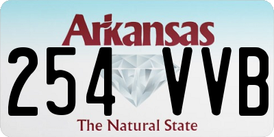 AR license plate 254VVB