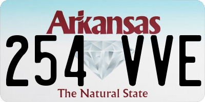 AR license plate 254VVE