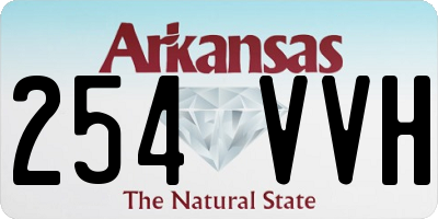 AR license plate 254VVH