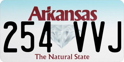 AR license plate 254VVJ