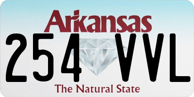 AR license plate 254VVL